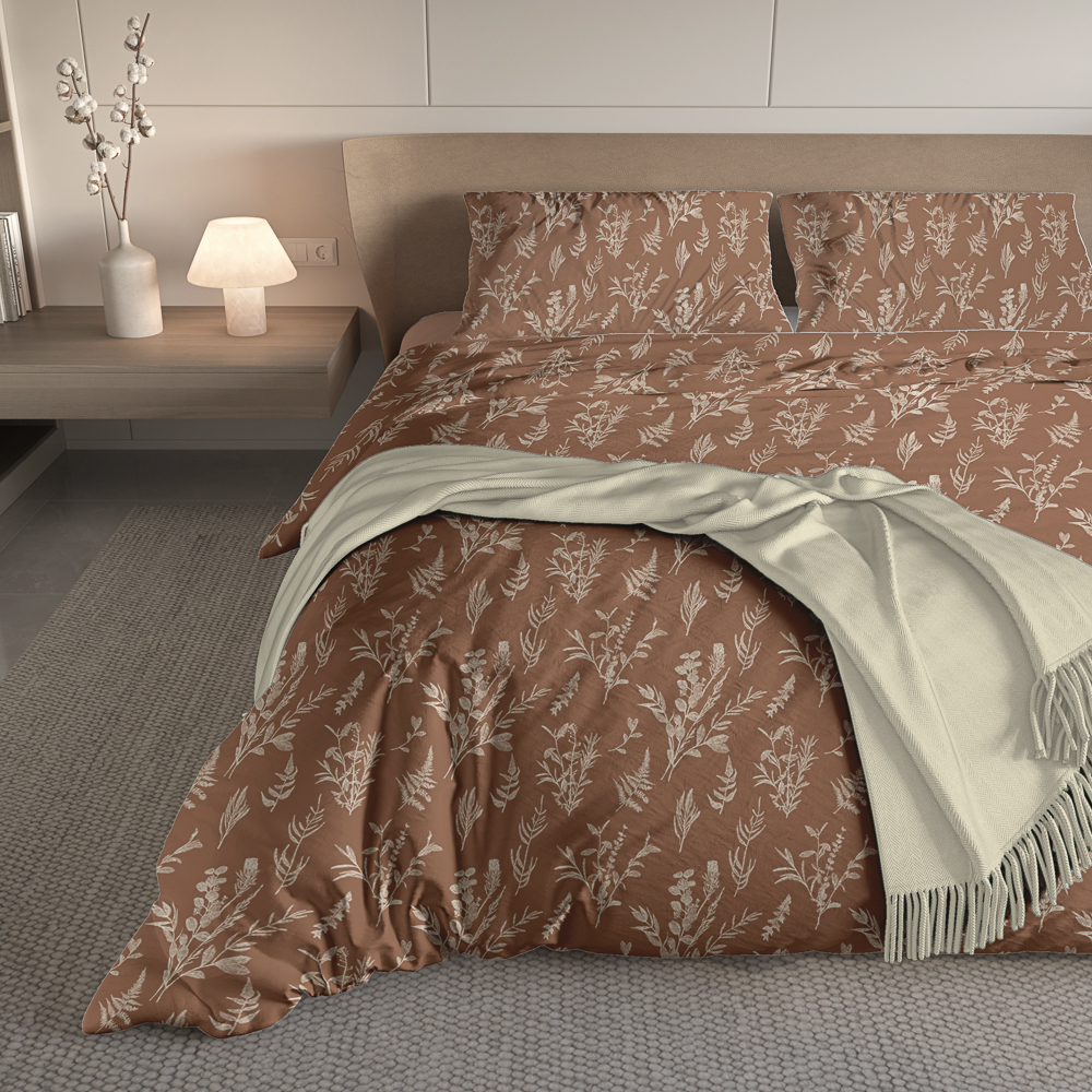 Комплект постельного белья евро (4 предмета) тм PROVANCE Сенса макосатин, 100% полиэстер, 2 дизайна, арт.№ 421-411