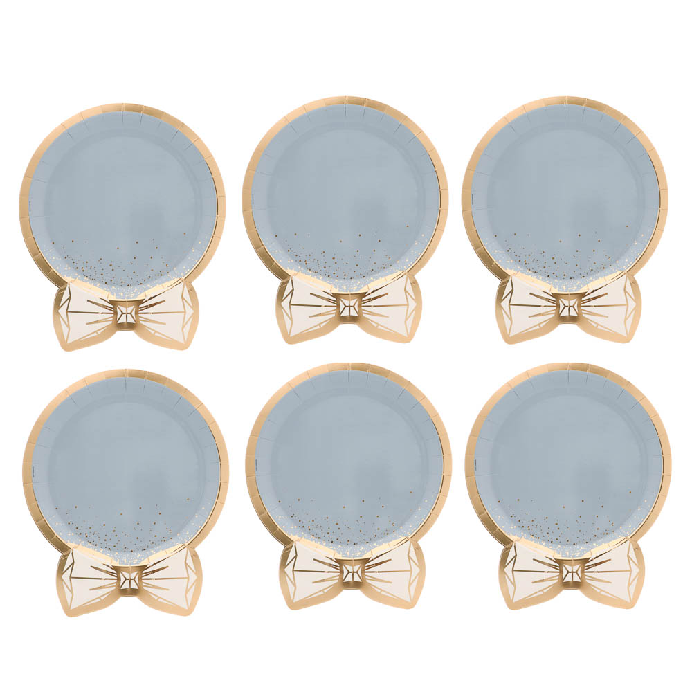 Тарелка фигур Свадьба LUX Peach 6шт, 25см в асс, арт.№ 530-422