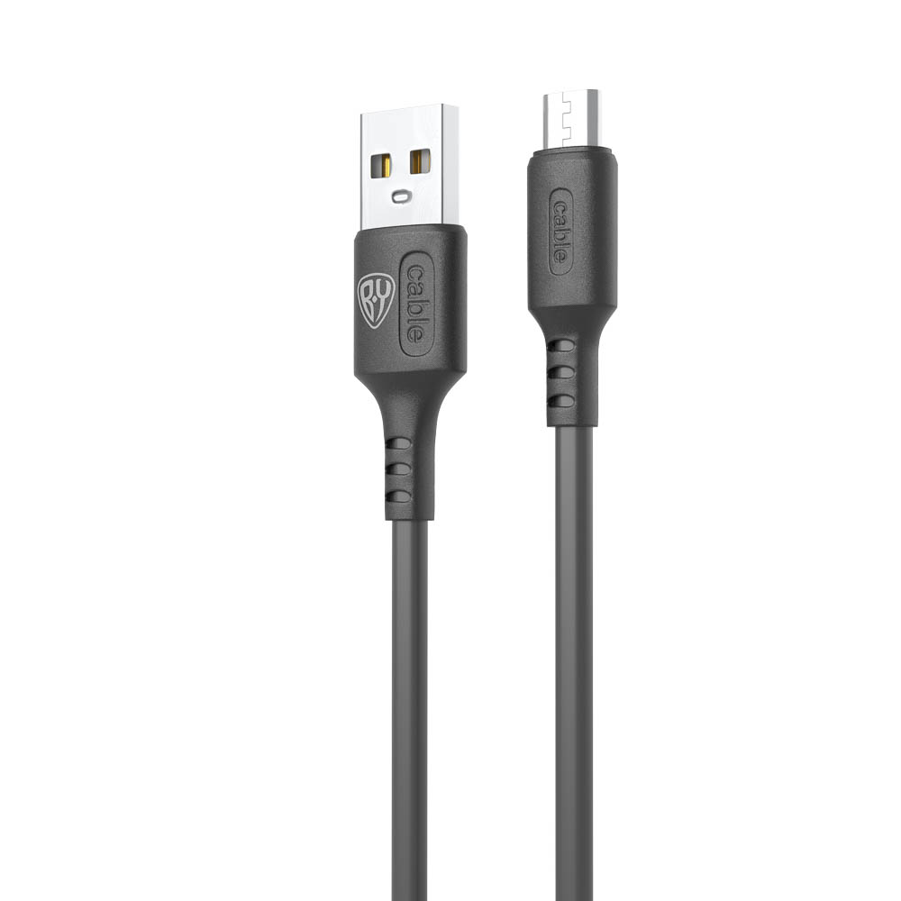 Кабель для зарядки USB(A)-microUSB BY Fusion, 18Вт, 1 м, 2.4A, TPE, черный, арт.№ 931-625