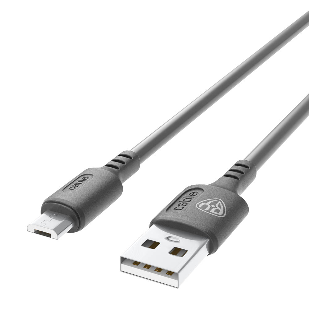Кабель для зарядки USB(A)-microUSB BY Fusion, 18Вт, 1 м, 2.4A, TPE, черный, арт.№ 931-625