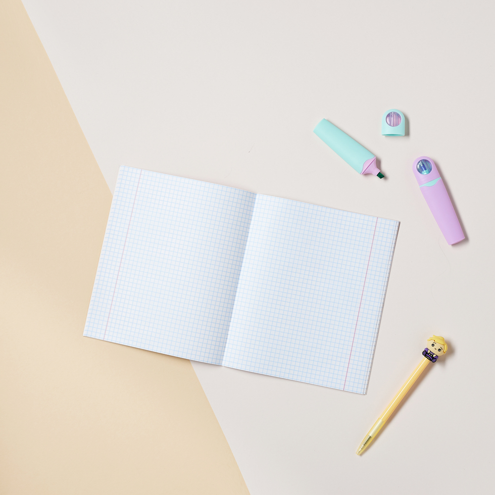 Тетрадь школьная 24 листа в клетку BY Русские Супергерои, БЕЛЫЕ ЛИСТЫ, обложка пластик, скрепка, "Джуниор", 4 дизайна, арт.№ 801-030