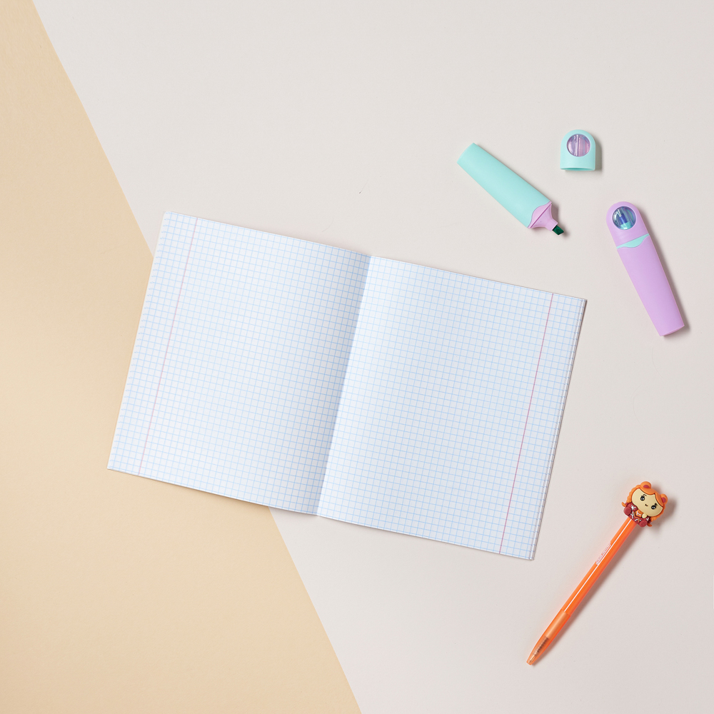 Тетрадь школьная 24 листа в клетку BY Русские Супергерои, БЕЛЫЕ ЛИСТЫ, обложка пластик, скрепка, "Джуниор", 4 дизайна, арт.№ 801-030