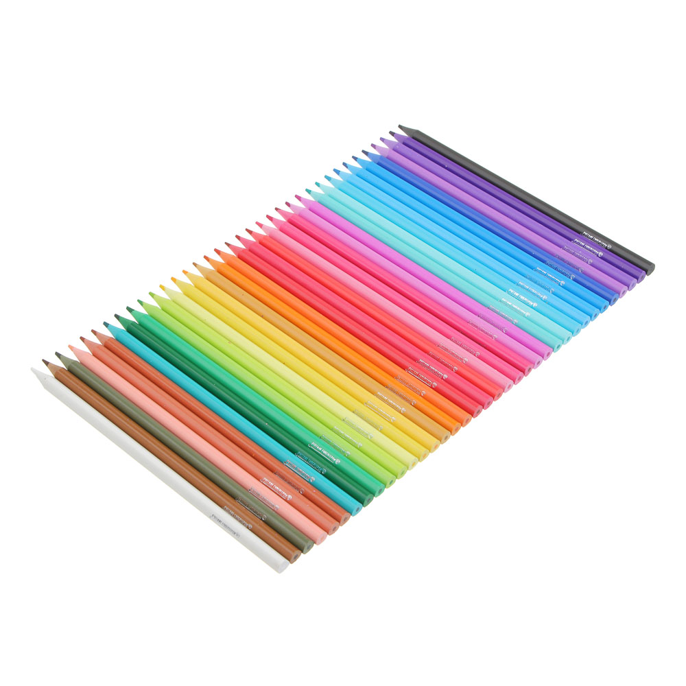 BY Русские Супергерои Карандаши 36цв., 3-хгран., коробка-подставка со съем.верхом, "Джуниор", арт.№ 801-031