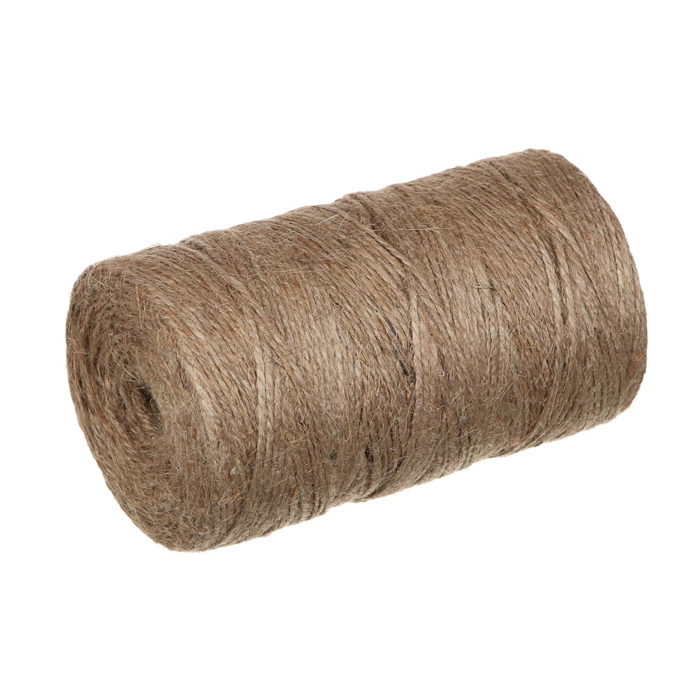 INBLOOM Шпагат джутовый 2х-ниточный по 312м, 1.12ктекс, арт.№ 151-116