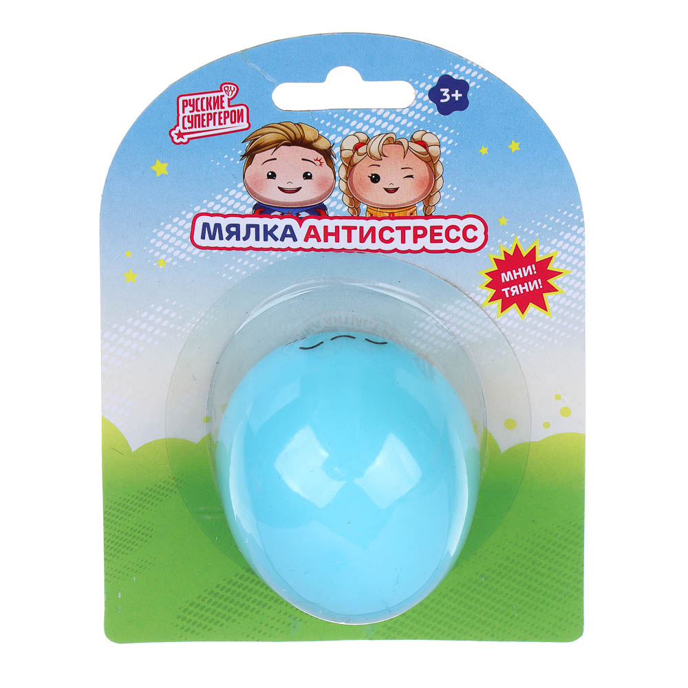 BY Мялка антистресс "Русские Супергерои" TPR, d=5см, 4 дизайна, арт.№ 297-016