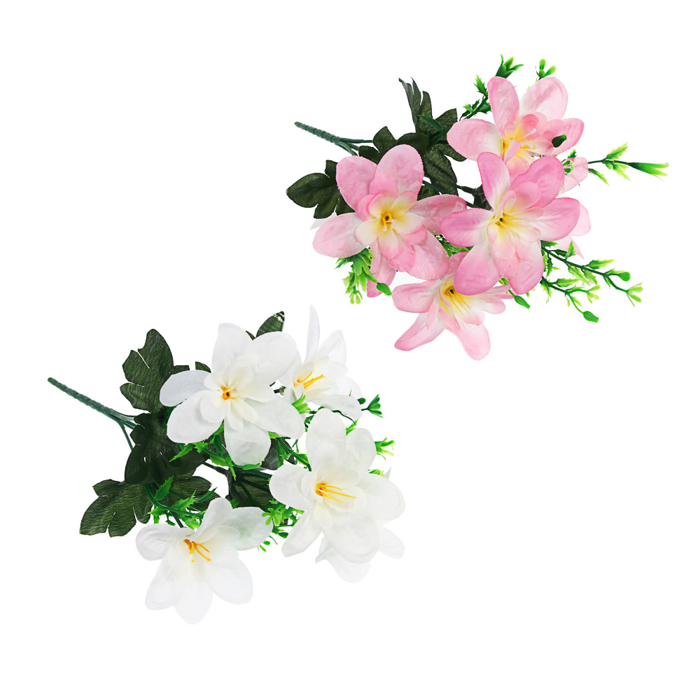 Букет искусственных цветов тм LADECOR настурция галант, длина 30 см, арт.№ 426-023