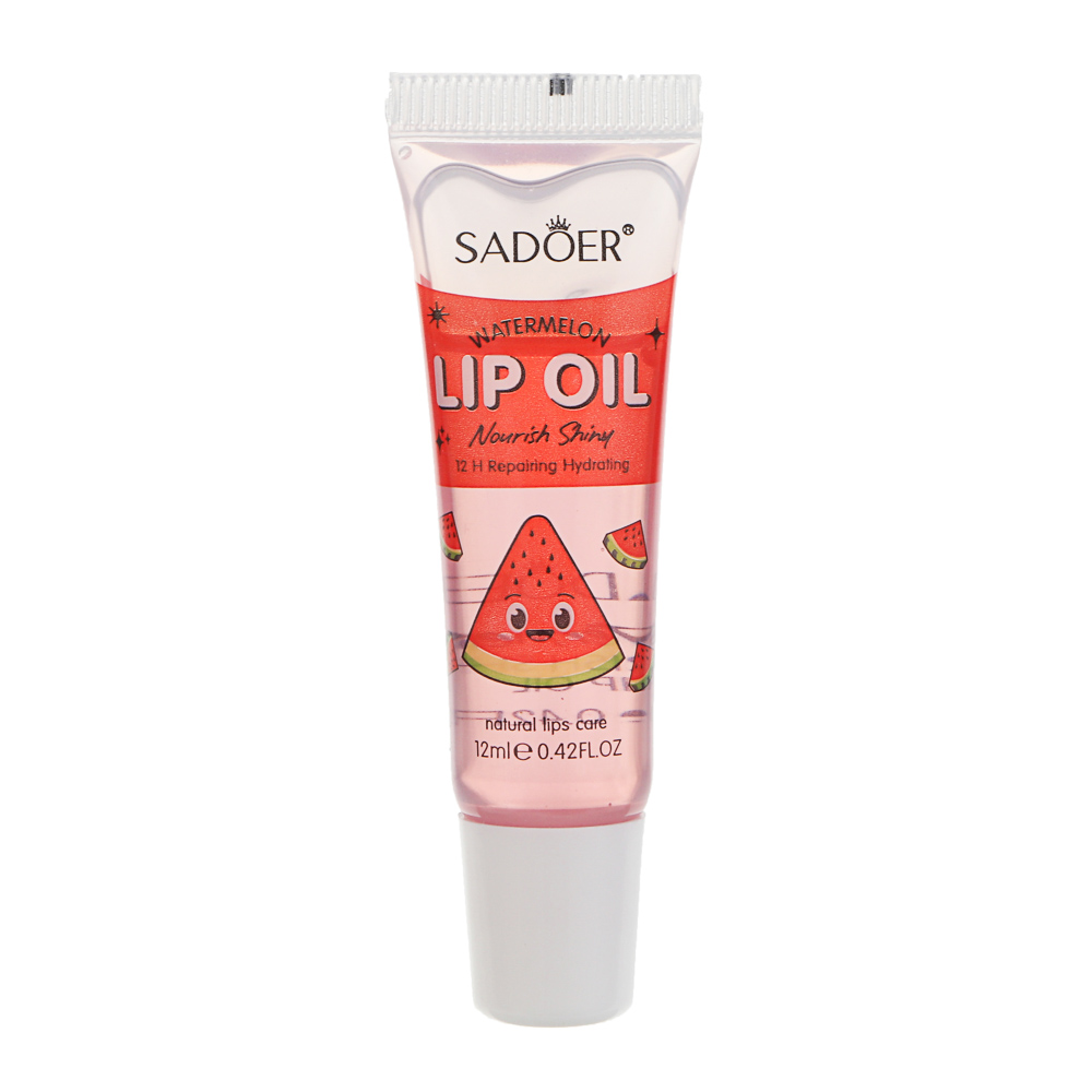 Масло для губ увлажняющее с ароматом арбуза тм Sadoer, 12мл, арт.№ 022-216