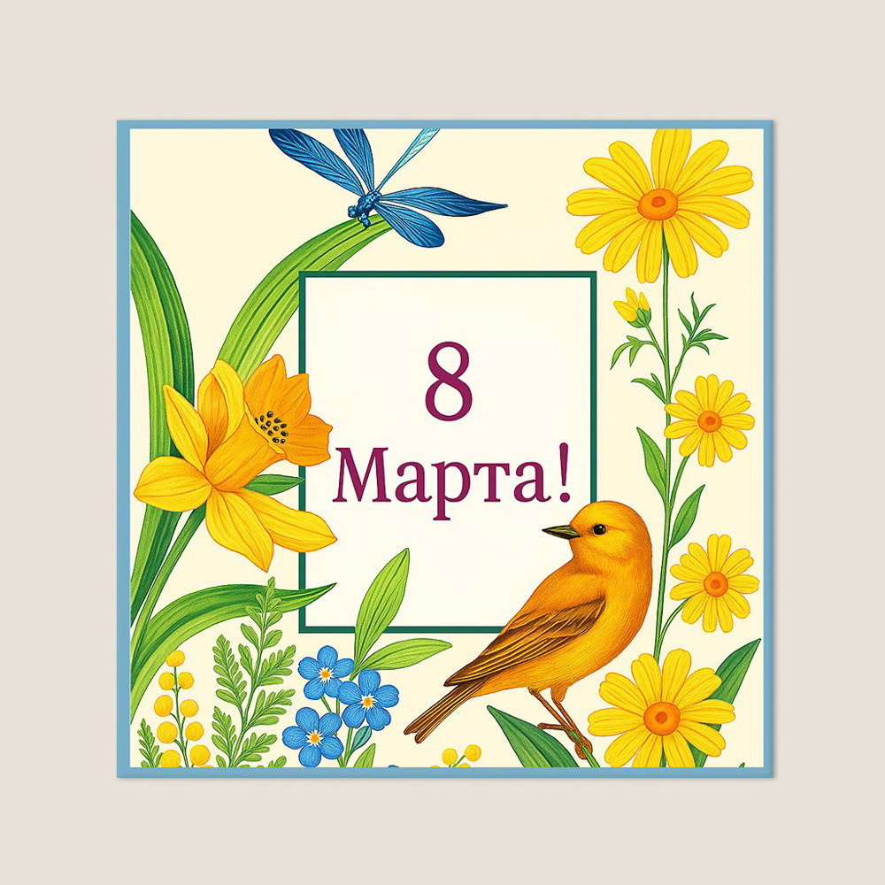 PROVANCE Ботаника Салфетка 8 марта 28х28см, 100% полиэстер, 6 дизайнов, арт.№ 488-193