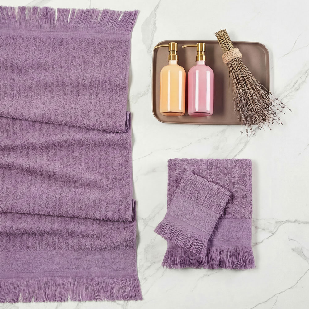 PROVANCE Ботаника Комплект полотенец махровых, 400г/м, 100% хлопок, 30х50, 50х90, 70х130, 6 цветов, арт.№ 488-194