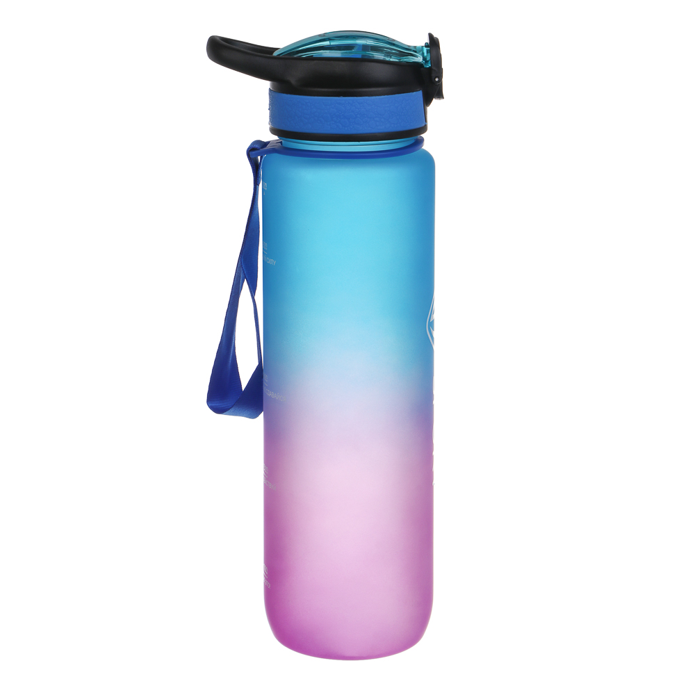 Бутылка спортивная тм BY SPORT, 1000мл, PC, 3 цвета, арт.№ 088-140