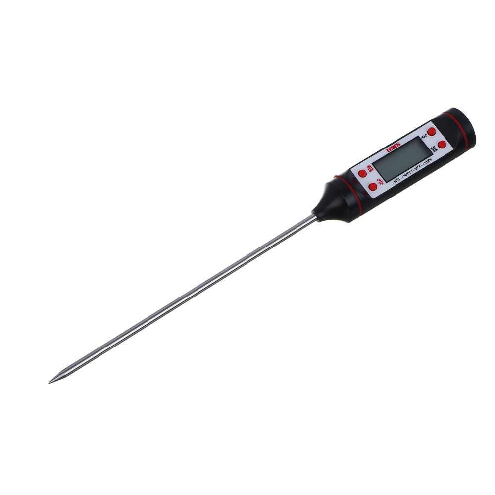 LEBEN Термощуп кухонный, max 300C, от LR44, чёрный, арт.№ 288-030