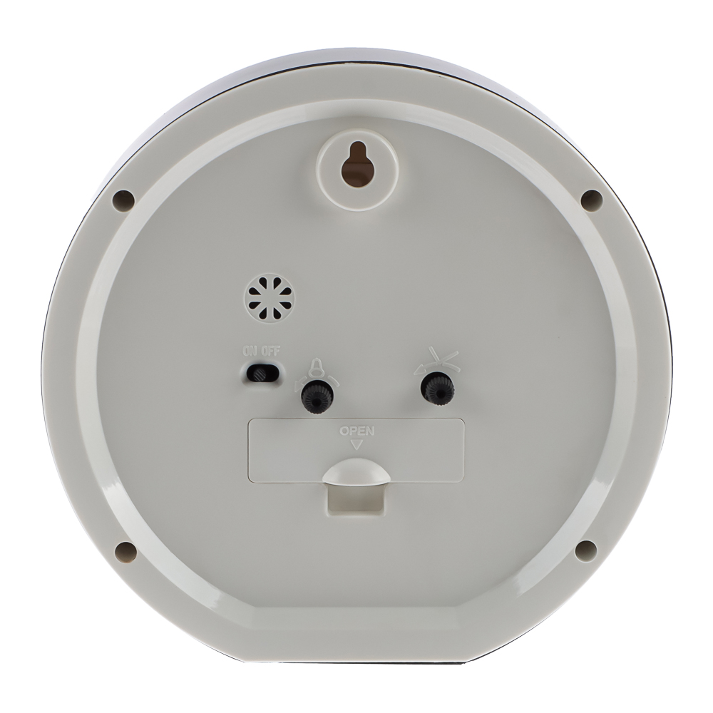 Будильник кварц d=15см, корпус черный "Классика", арт. В4-003, арт.№ 529-335