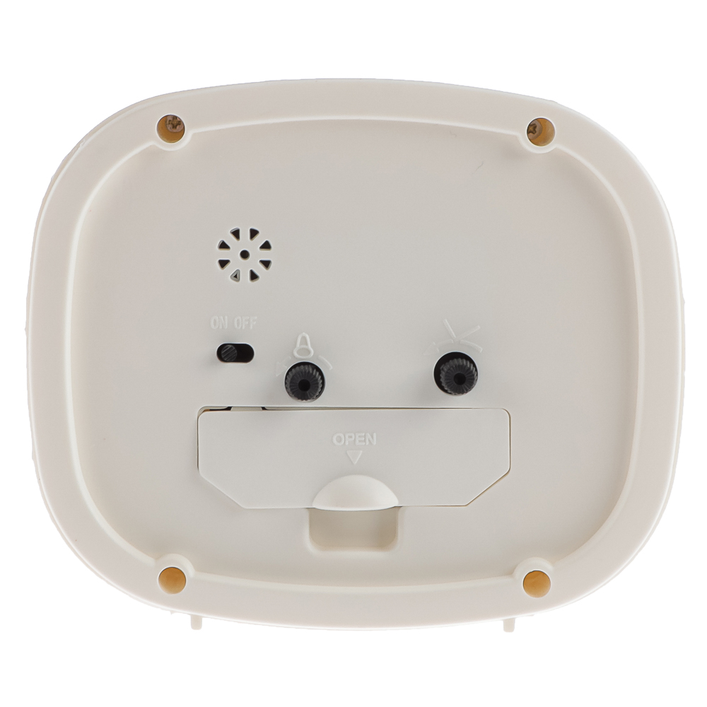 Будильник кварц, корпус белый "Классика" 12,5х10,5x30см, арт.В5-003, арт.№ 529-337