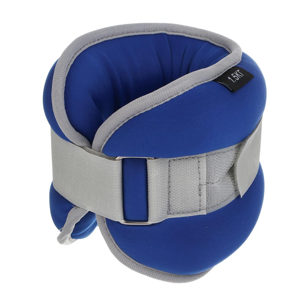 Утяжелители для ног и рук, 2шт по 1.5кг тм BY SPORT, 35x13см, неопрен, металлическая стружка, арт.№ 155-004