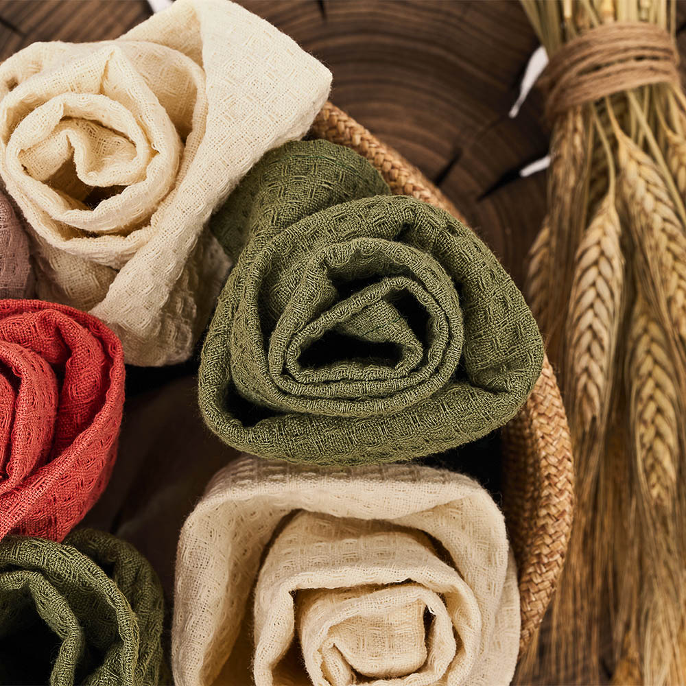 PROVANCE Кантри Комплект вафельных полотенец 3шт, 40х60см,100% хлопок, 2 цвета, арт.№ 434-201