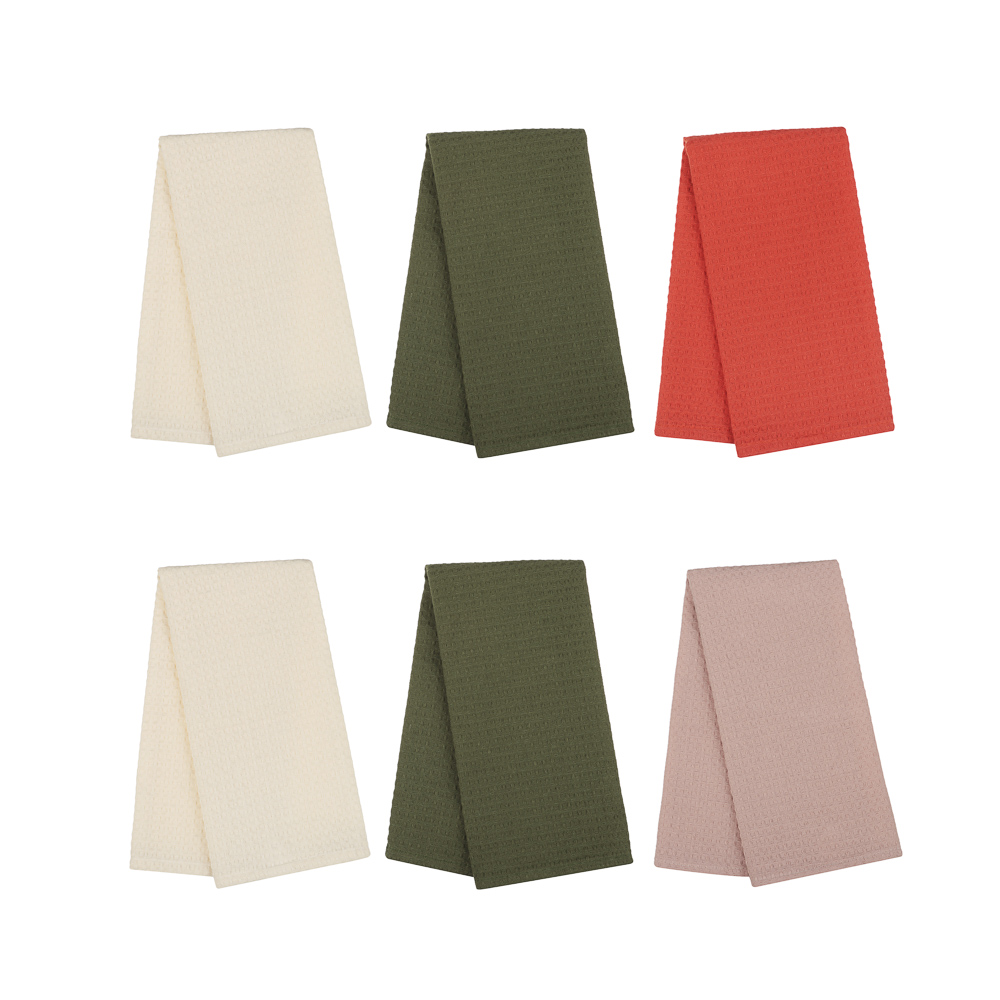 PROVANCE Кантри Комплект вафельных полотенец 3шт, 40х60см,100% хлопок, 2 цвета, арт.№ 434-201