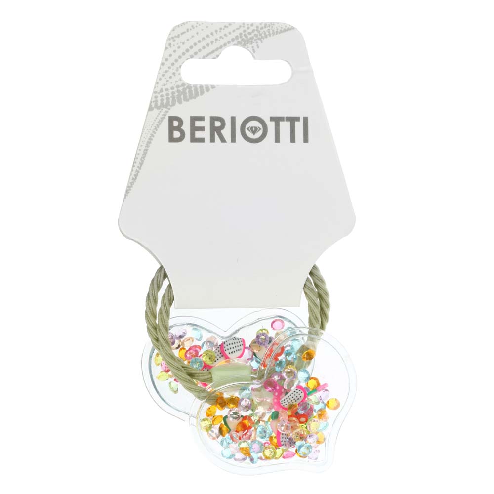 BERIOTTI Набор детских резинок для волос 2шт, ПУ, ПВХ, полиэстер, 3-3.5см, 2 дизайна, арт.№ 322-235