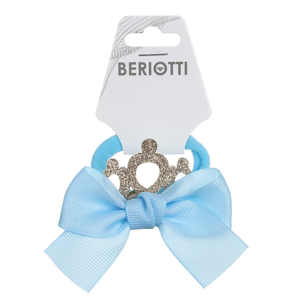 BERIOTTI Резинка для волос детская, полиэстер, ПУ, d4см, 12 цветов, арт.№ 322-234