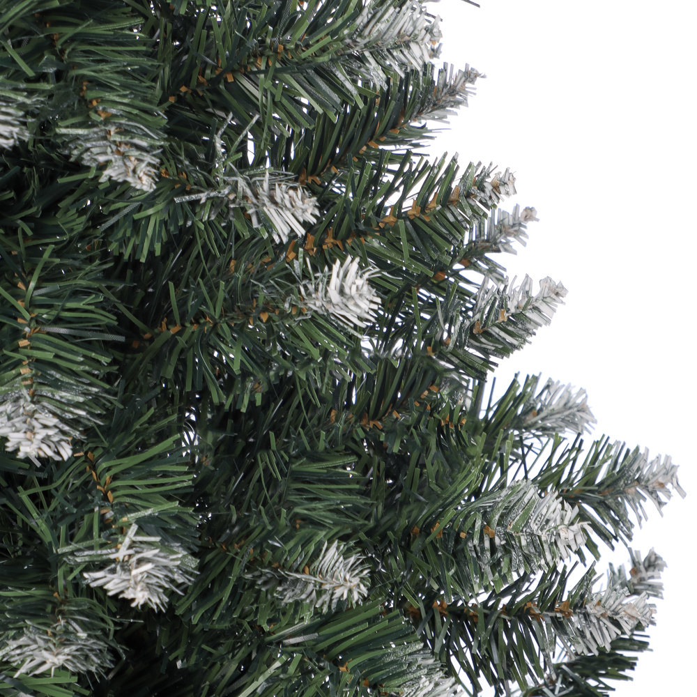 Ель искусственная "Европейская большая" 140 см с белоснежными кончиками, 280 веток, ПВХ, арт.№ 385-437