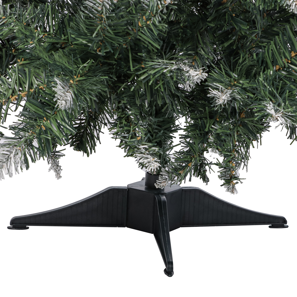 Ель искусственная "Европейская большая" 140 см с белоснежными кончиками, 280 веток, ПВХ, арт.№ 385-437