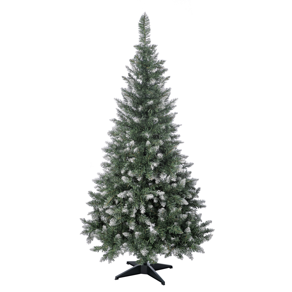 Ель искусственная "Европейская большая" 180 см с белоснежными кончиками, 611 веток, ПВХ, арт.№ 385-439