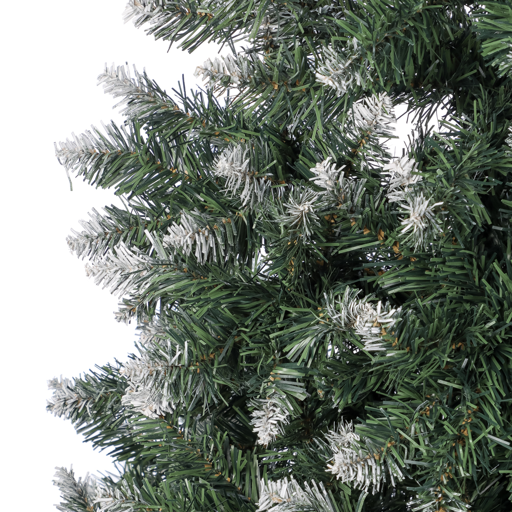 Ель искусственная "Европейская большая" 180 см с белоснежными кончиками, 611 веток, ПВХ, арт.№ 385-439