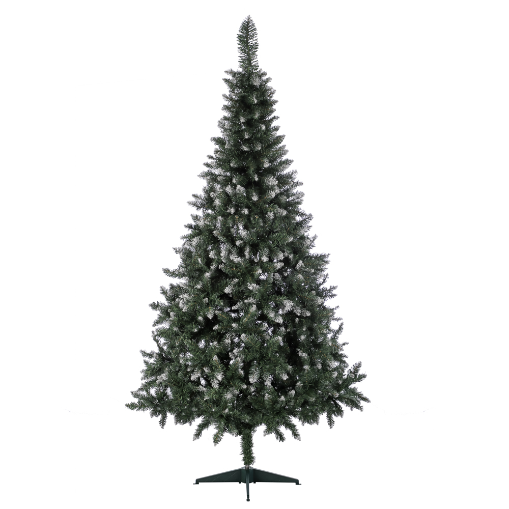 Ель искусственная "Европейская большая" 220 см с белоснежными кончиками, 934 ветки, ПВХ, арт.№ 385-440