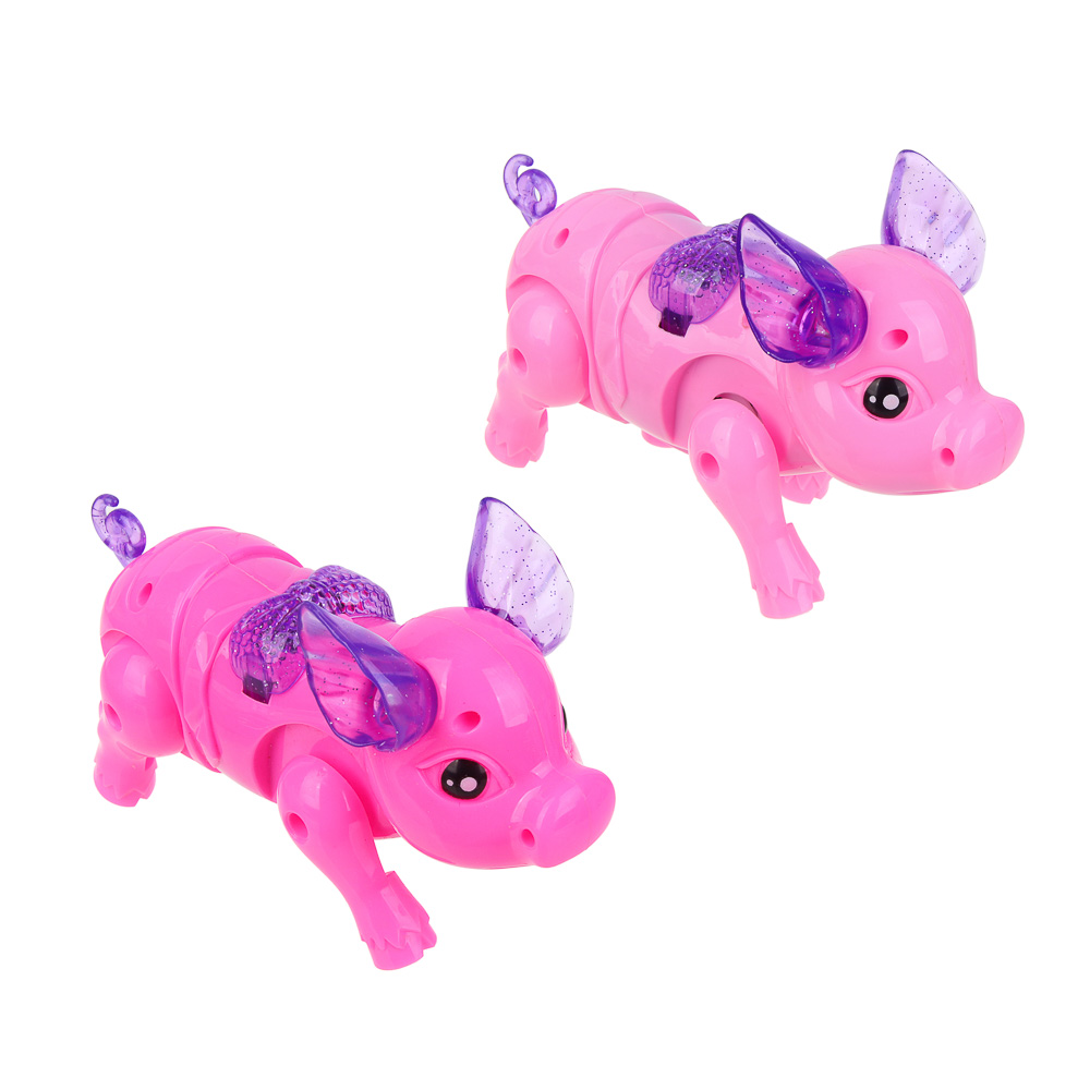 ИГРОЛЕНД Игрушка интерактивная, поросенок, звук, свет, 3хAA, PP, ABS, 22х5х22 см, арт.№ 272-880