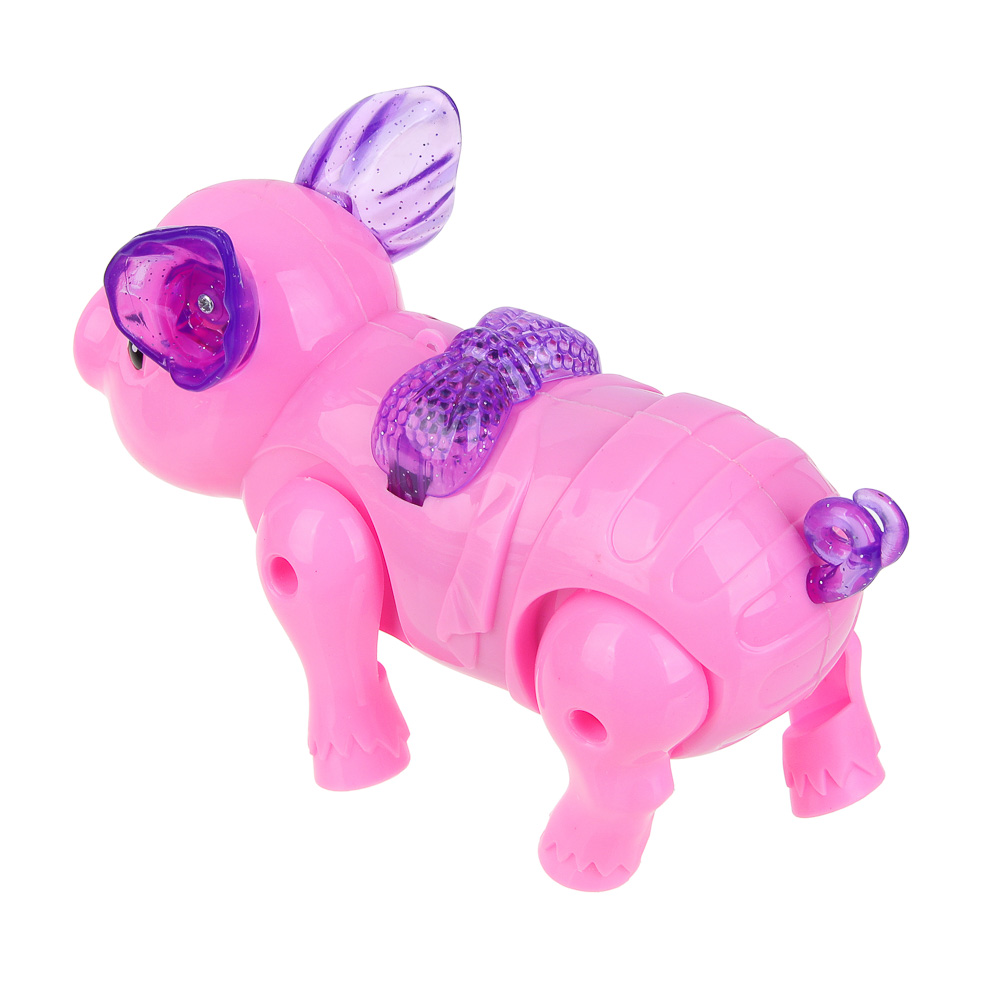 ИГРОЛЕНД Игрушка интерактивная, поросенок, звук, свет, 3хAA, PP, ABS, 22х5х22 см, арт.№ 272-880