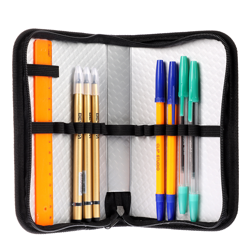 Пенал школьный жесткий прямоугольный "Панда/Рэйсинг Тим ", 1 отделение, 19х11,5 см, ламинированный картон, арт.№ 524-244