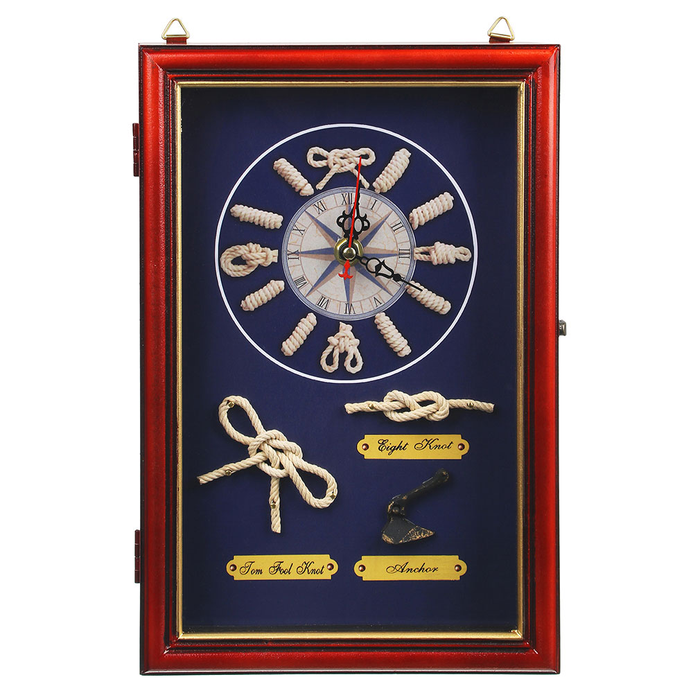 LADECOR Ключница декоративная на 6 крючков, дерево, стекло, 30х20х7см, арт.08-08, арт.№ 510-073