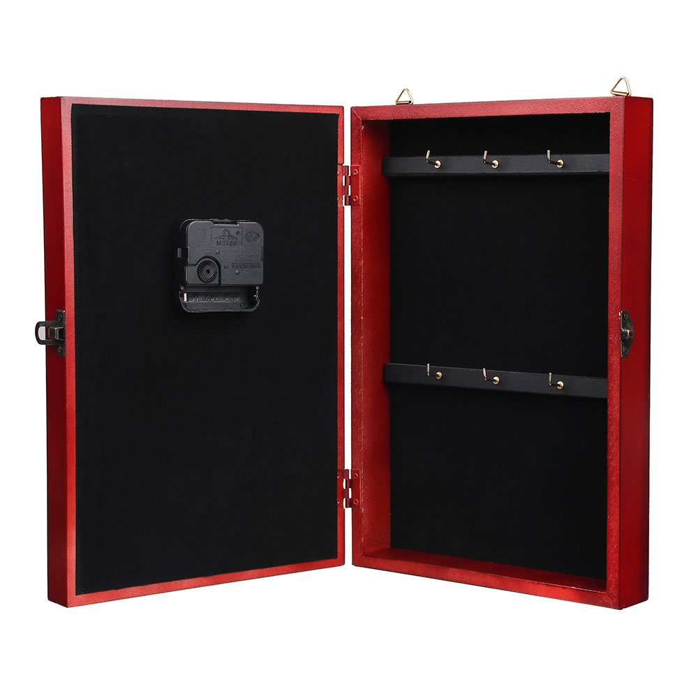 LADECOR Ключница декоративная на 6 крючков, дерево, стекло, 30х20х7см, арт.08-08, арт.№ 510-073