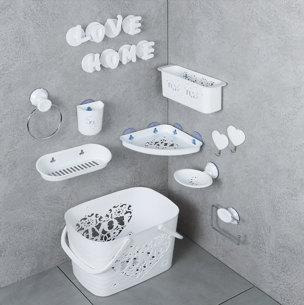 VETTA Love Полочка для ванной комнаты, пластик, 26х7х8,5см, 2 цвета, арт.№ 463-920