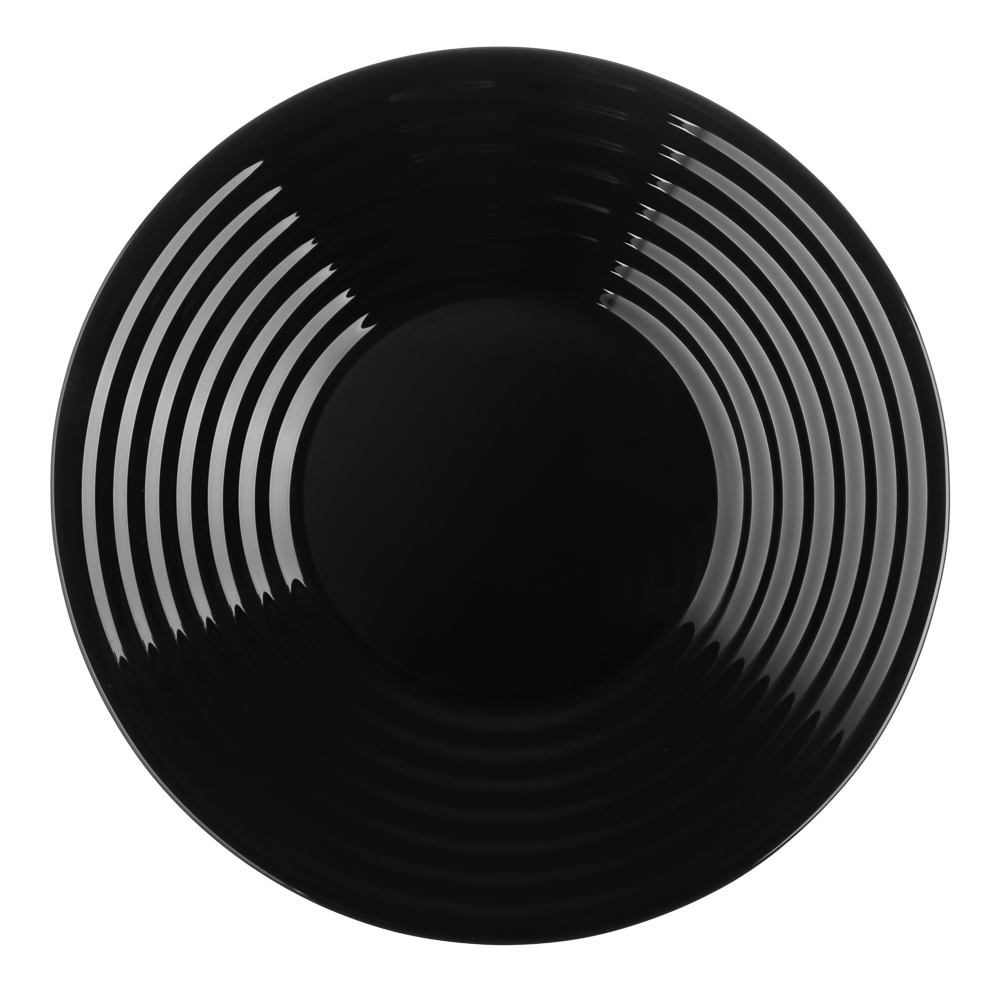 MILLIMI Бароло Тарелка закусочная 19см черная опаловое стекло, арт.№ 818-373