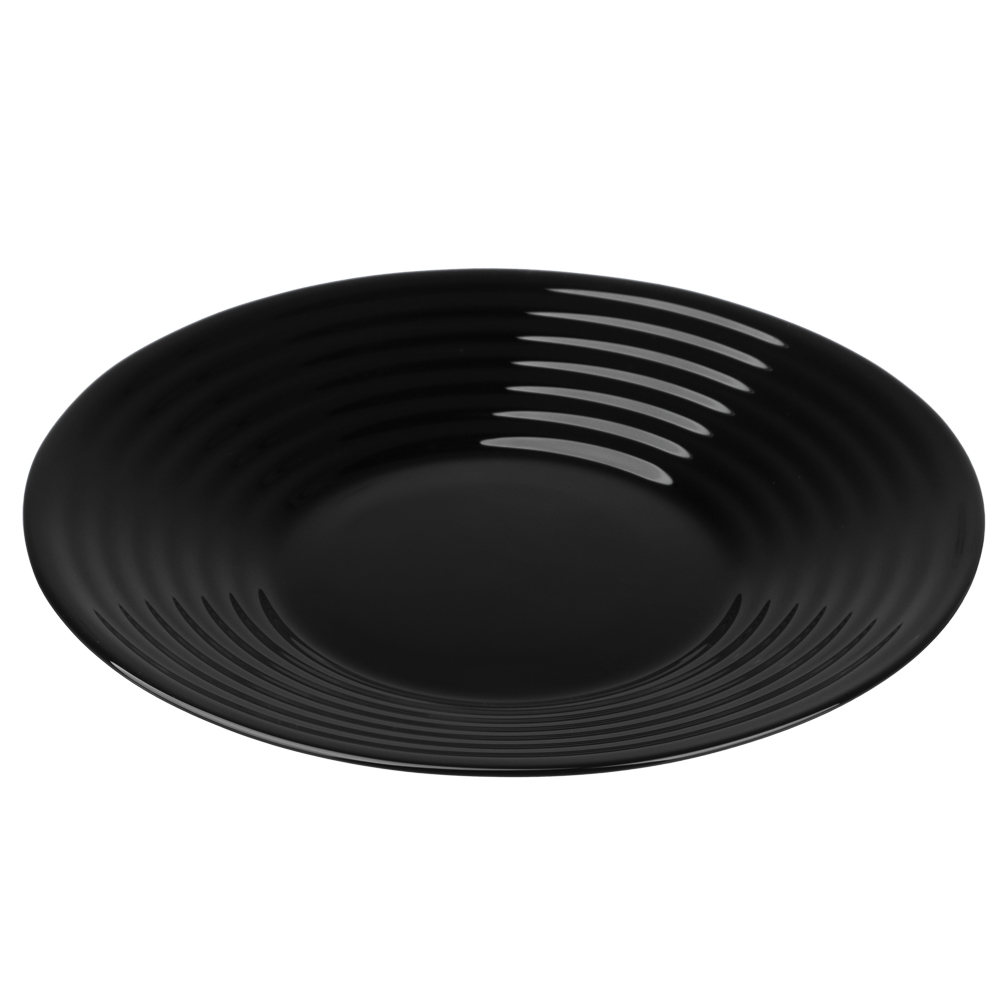 MILLIMI Бароло Тарелка закусочная 19см черная опаловое стекло, арт.№ 818-373