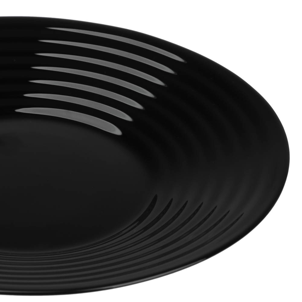 MILLIMI Бароло Тарелка закусочная 19см черная опаловое стекло, арт.№ 818-373