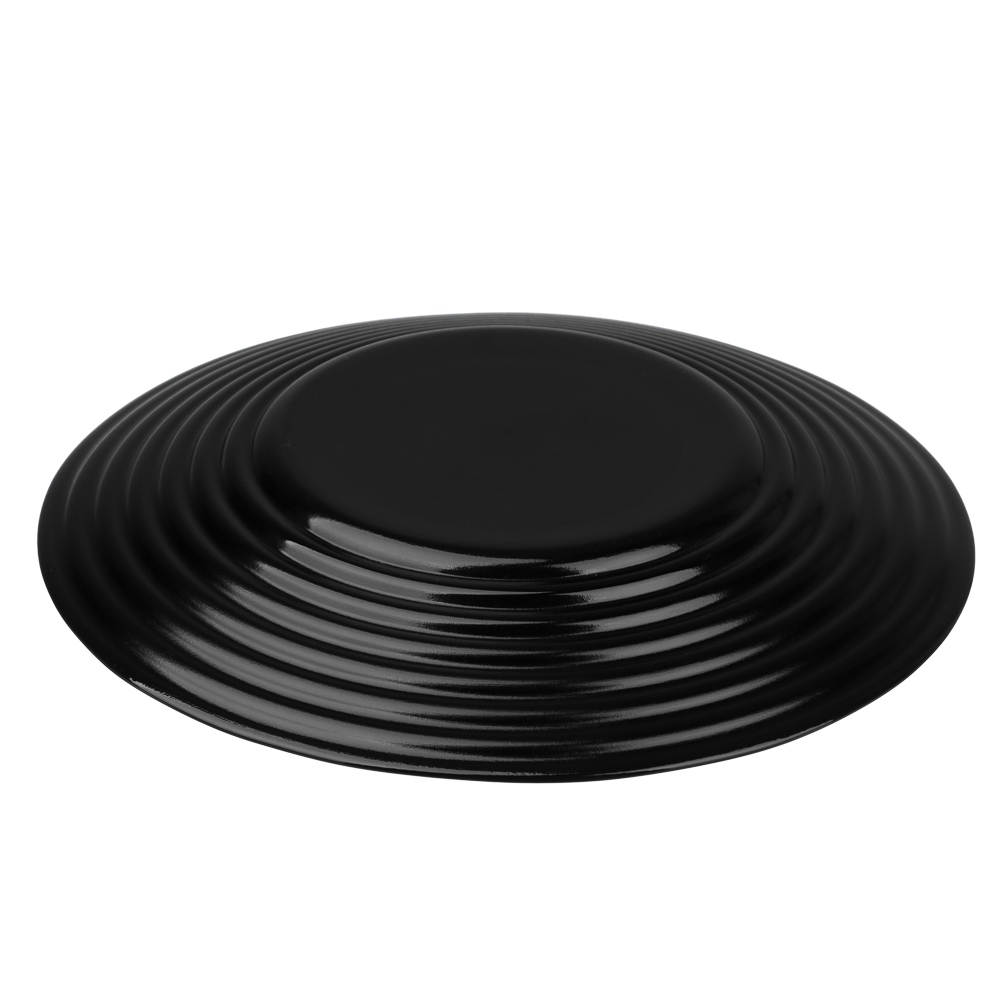 MILLIMI Бароло Тарелка закусочная 19см черная опаловое стекло, арт.№ 818-373