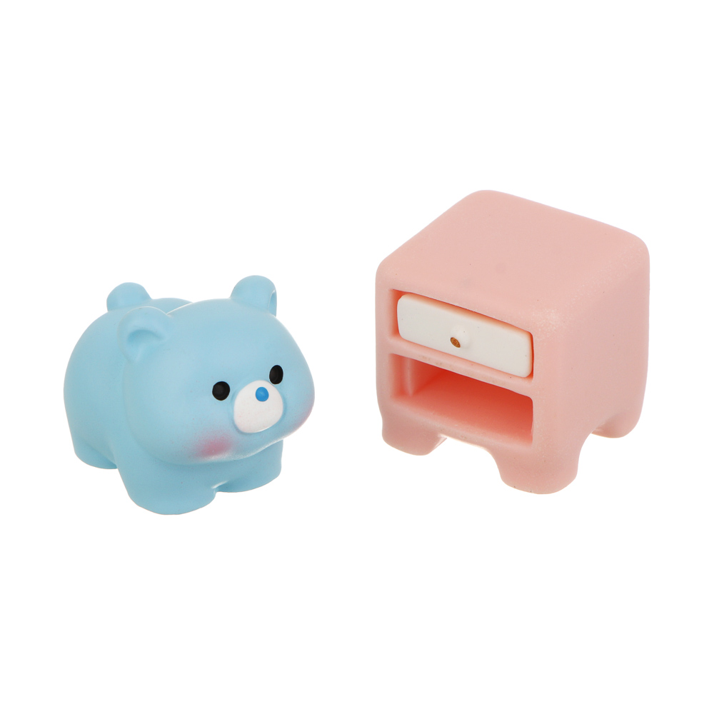 Игрушка сюрприз "Зверушки" с аксессуаром, ИГРОЛЕНД, полистоун, 9х12 см, 10-12 видов, арт.№ 274-302