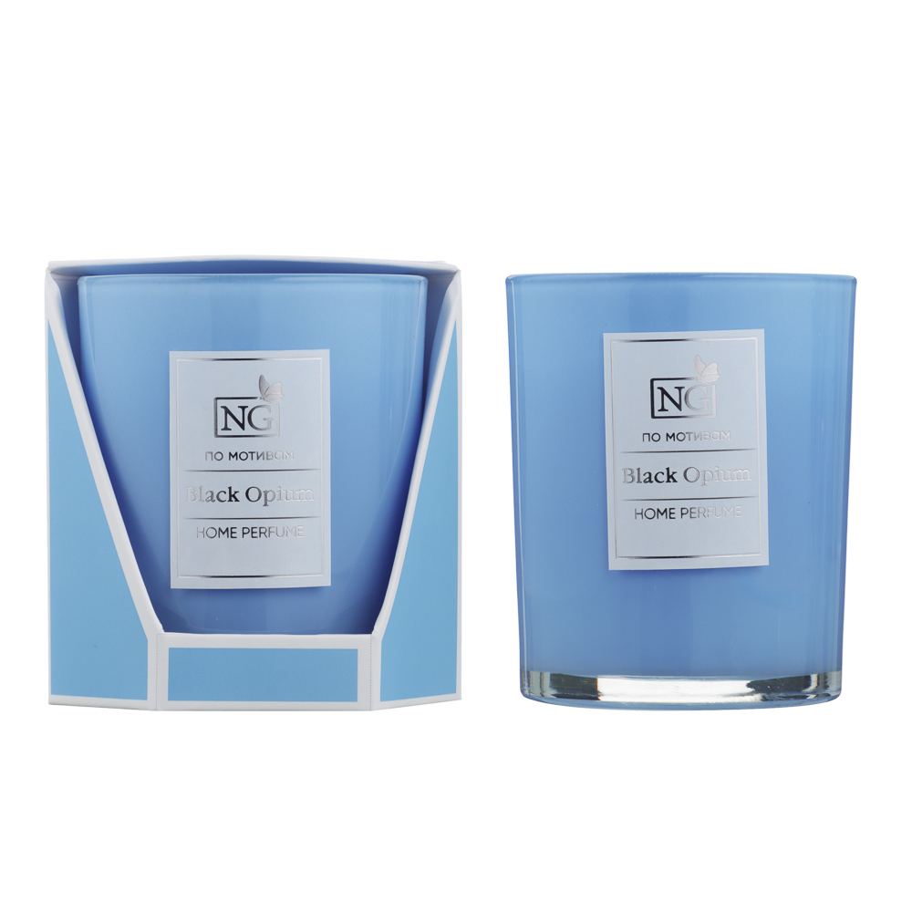 NEW GALAXY Ароматизированная свеча Home perfume 140гр. Black Opium, арт.№ 778-224