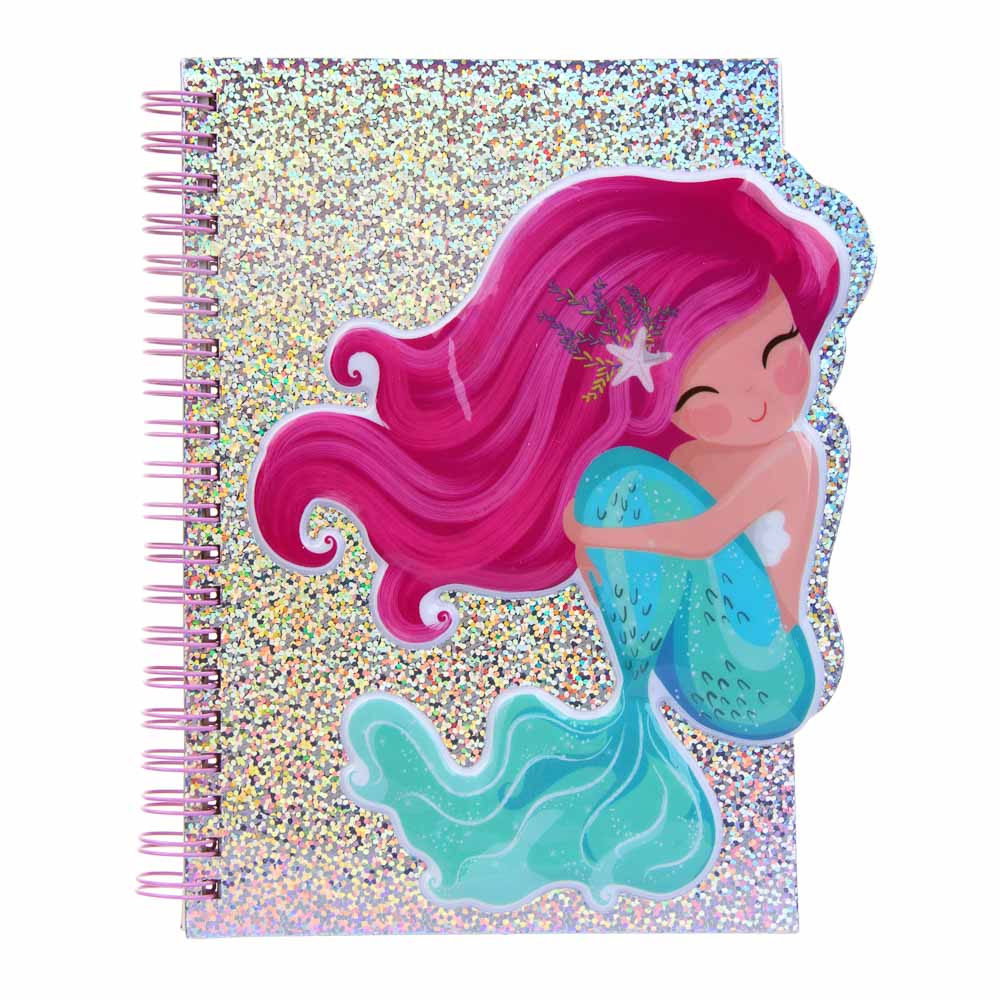 Записная книжка фигурная, 12,8-19,6х16,7-17,8см, 60л., голограф.обл., аппликация ПВХ, спираль, 3диз., арт.№ 557-019