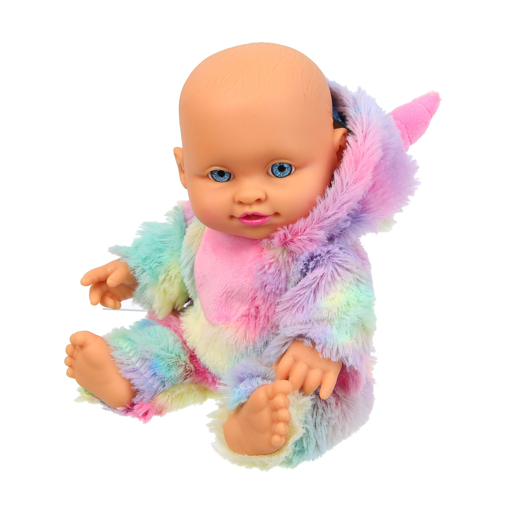 ИГРОЛЕНД Пупс в кигуруми 24 см, PVC, PP, полиэстер, 16,5х7,5х25,5 см, арт.№ 436-163