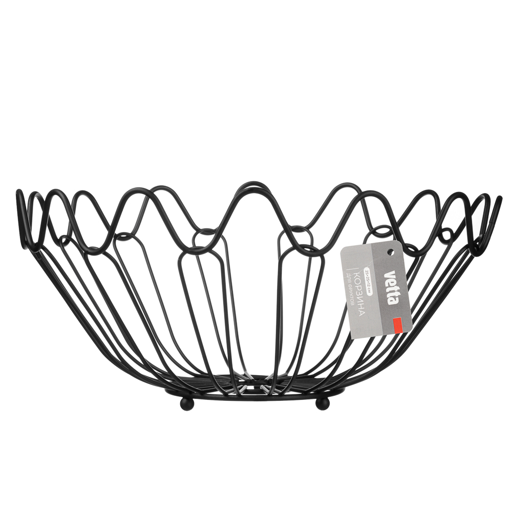 Корзина для фруктов тм Vetta углеродистая сталь, 25x25x12см, арт.№ 827-130