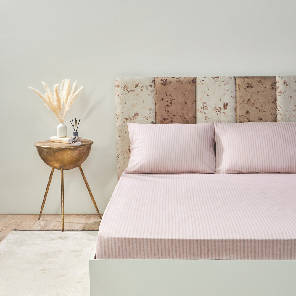 PROVANCE Хейзел Простыня на резинке 160х200х20см, 100% хлопок, бязь, бежевый, арт.№ 432-265