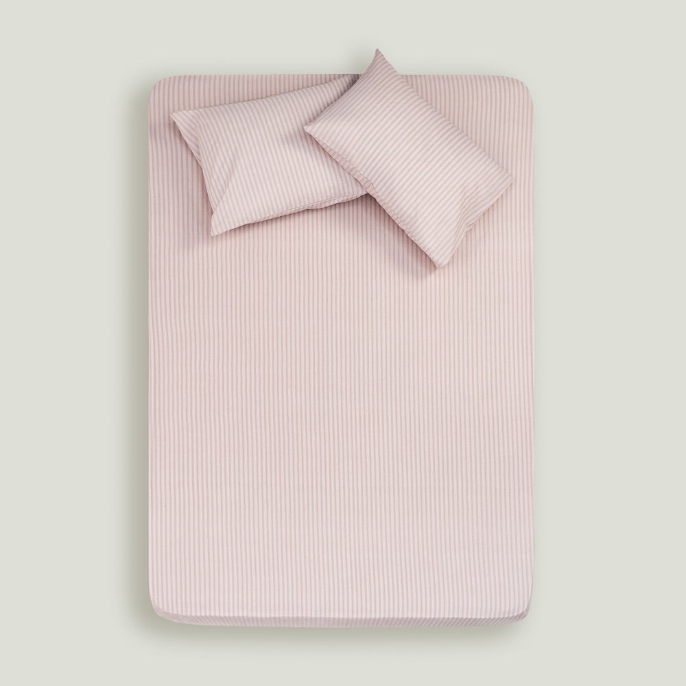 PROVANCE Хейзел Простыня на резинке 200х200х20см, 100% хлопок, бязь, бежевый, арт.№ 432-267