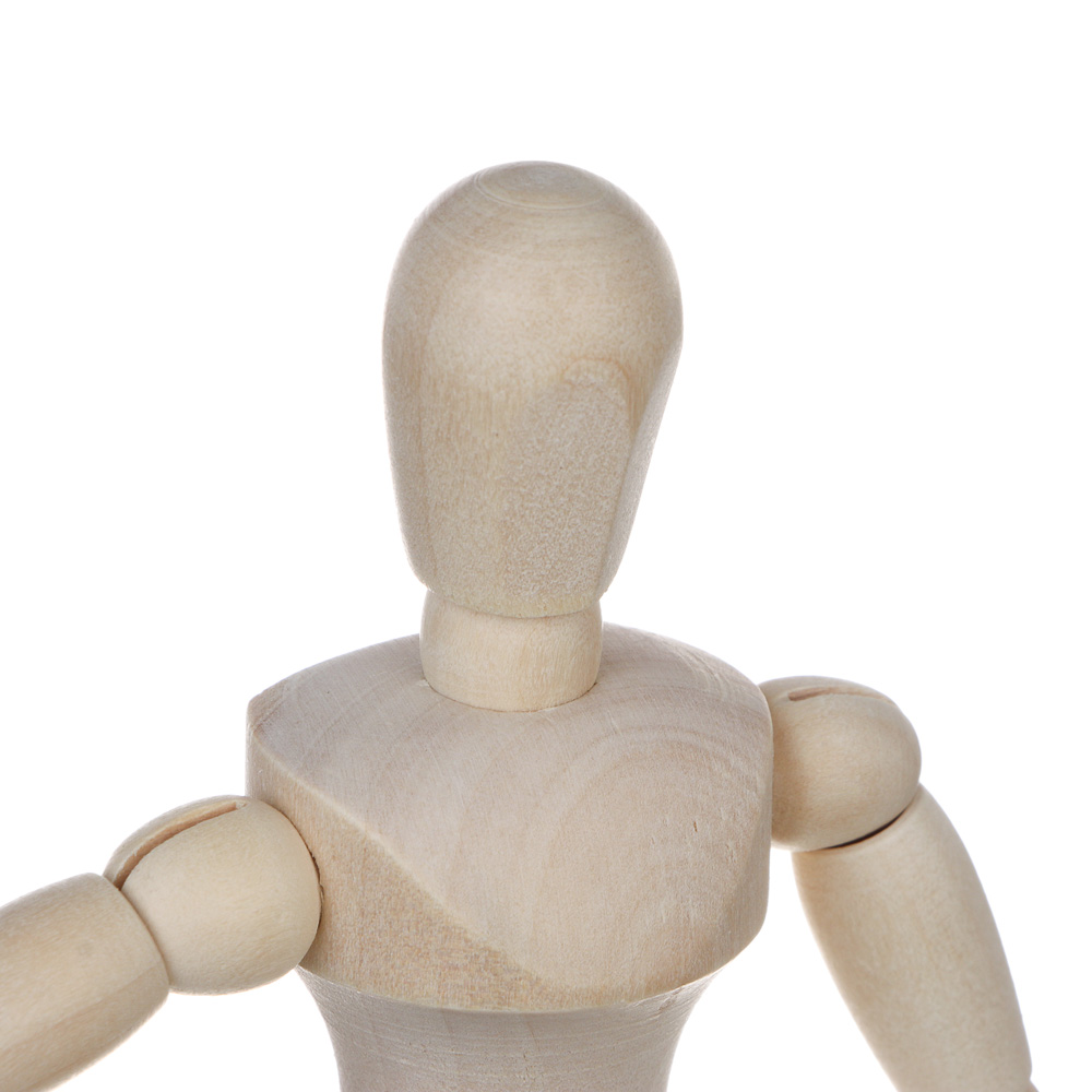 Фигурка декоративная "Деревянный человечек", 5,5х21,5 см, дерево, металл, арт.№ 509-926