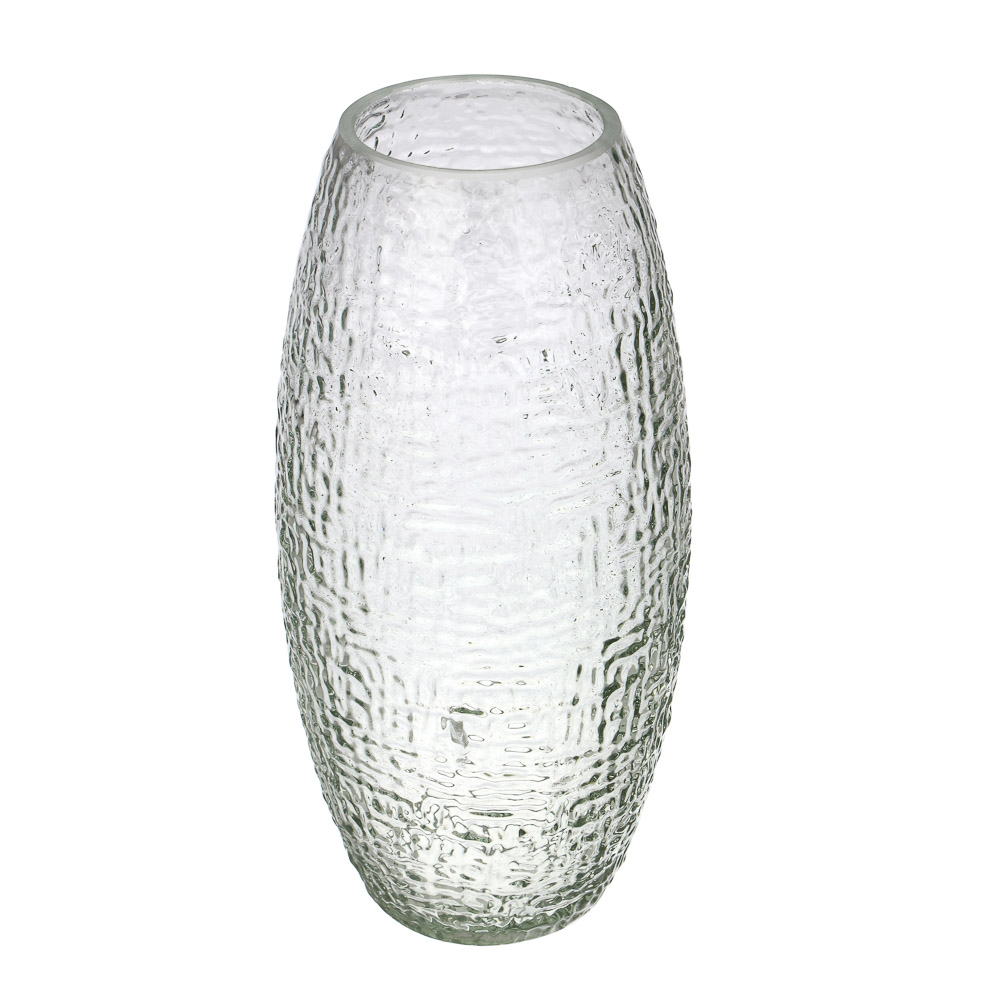 Ваза, 10х19,5 см, стекло, прозрачная, арт.№ 502-196