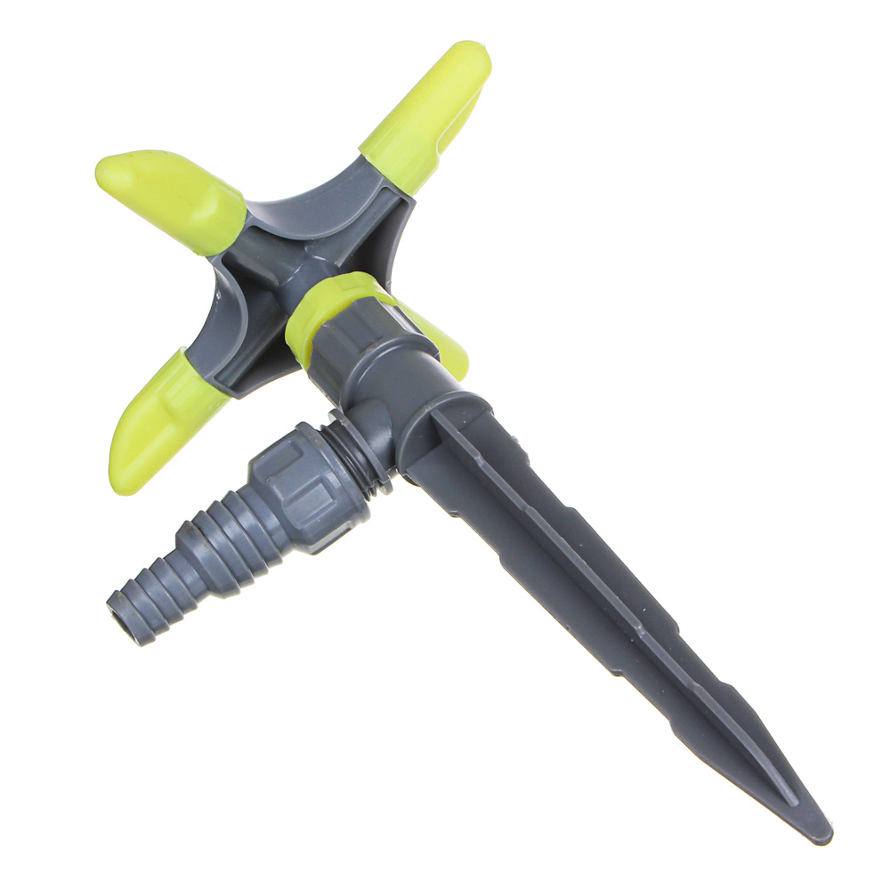 INBLOOM Разбрызгиватель 4-х лучевой на пике, круговой, пластик, арт.№ 161-008