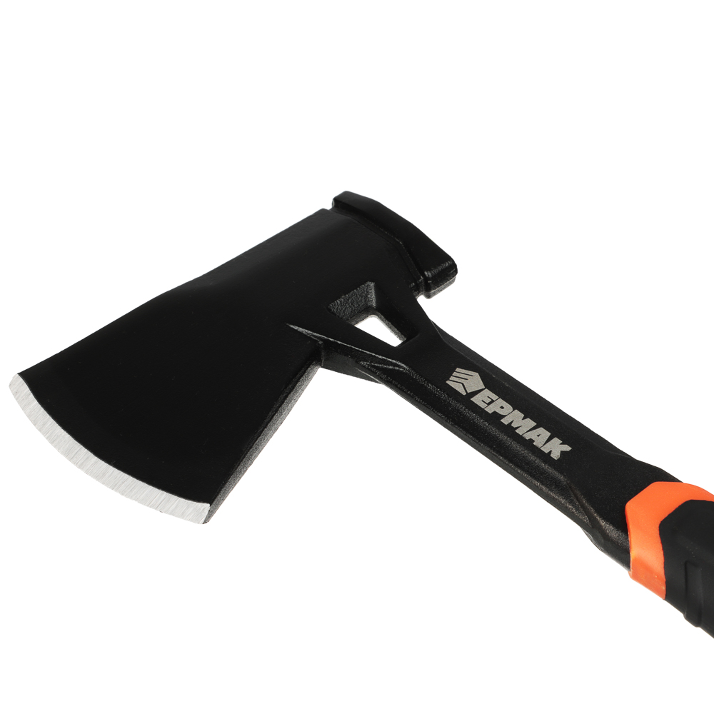 ЕРМАК Топор цельнокованый, двухкомп.обрезин. рук-ка,600г, 330мм, арт.№ 617-366