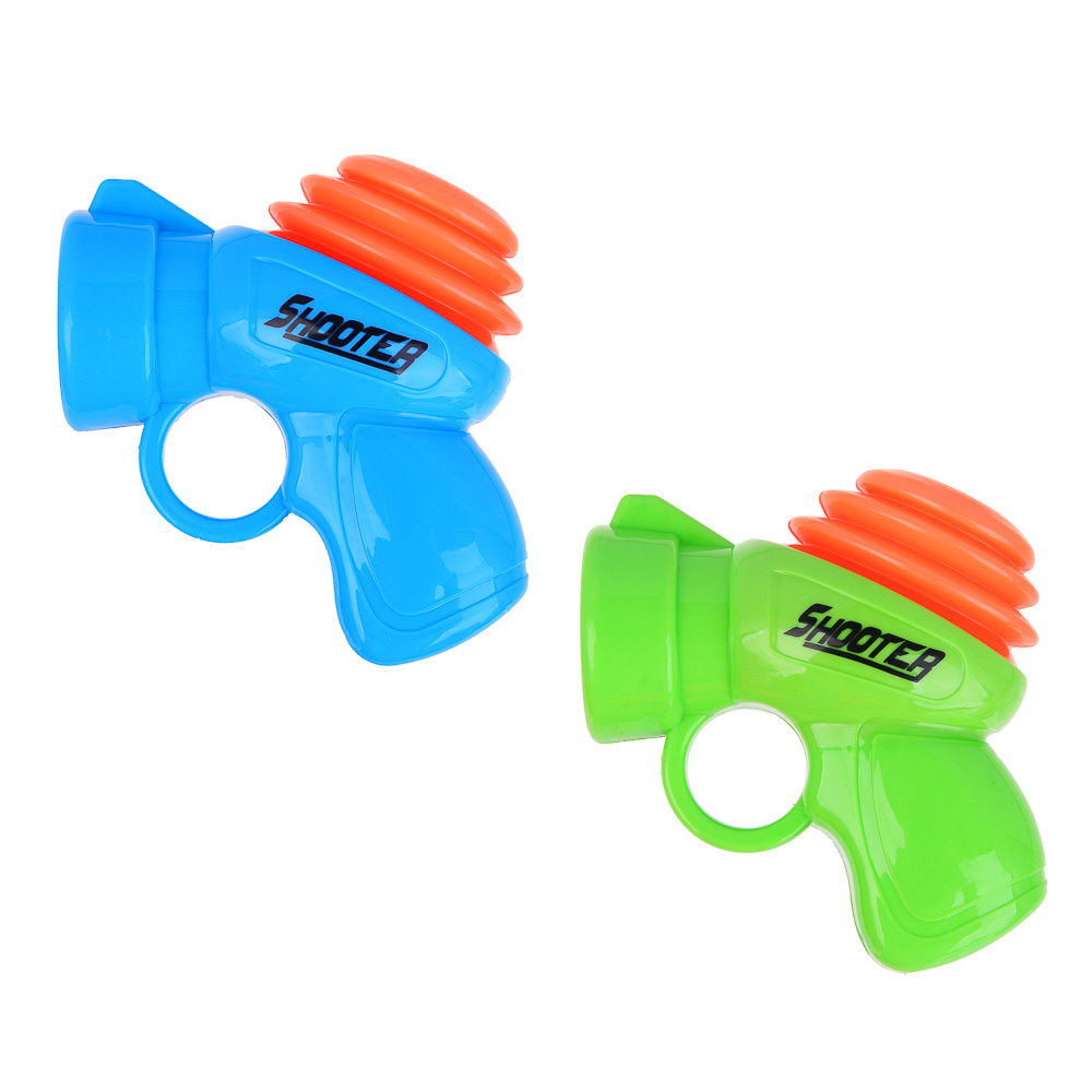 ИГРОЛЕНД Пистолет "Мегапушка", стреляет мягкими патронами, РР, 17х15,5х5,5, 2 цвета, арт.№ 261-770