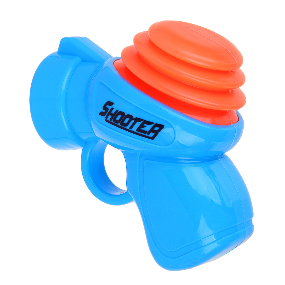 ИГРОЛЕНД Пистолет "Мегапушка", стреляет мягкими патронами, РР, 17х15,5х5,5, 2 цвета, арт.№ 261-770